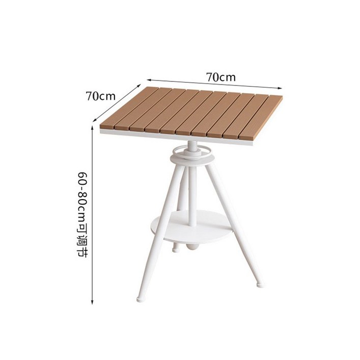 야외 원목 테이블 접이식 탁자 정원