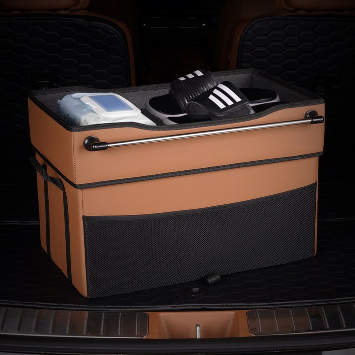 크레이지몬스터 트렁크 정리함 수납함 신발 보관함 차량용 세차 가방 툴백 몬스터박스, 몬스터박스 블랙