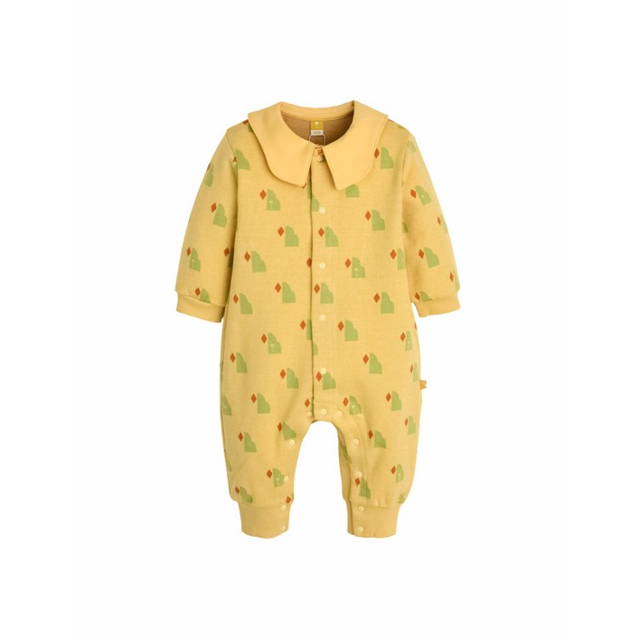 모이몰른 25년봄 애드모어우주복M251ROB01P 출산 돌백일   적합한 유니크한 스타일의 카라가 포인트인 우주복