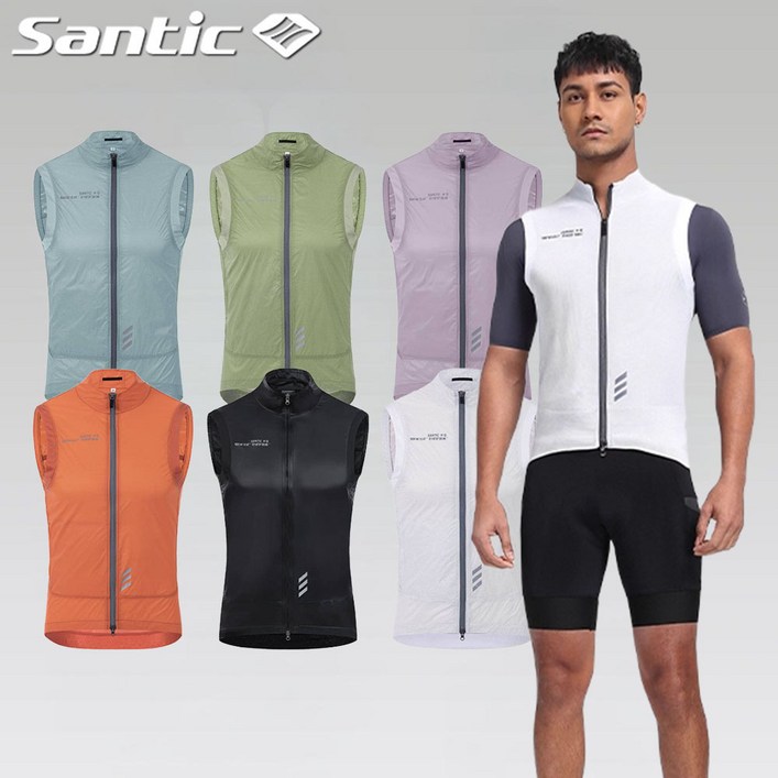 산틱 자전거 바람막이 질렛 조끼 베스트 초경량 매쉬 방풍 W3C07035
