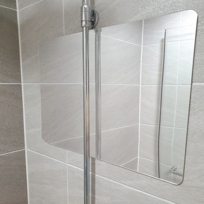 대형 모칸도 아크릴 거울 50X60cm 모서리 라운드형 접착식 DIY거울 두께 2mm, 모서리라운드 50X60 2mm