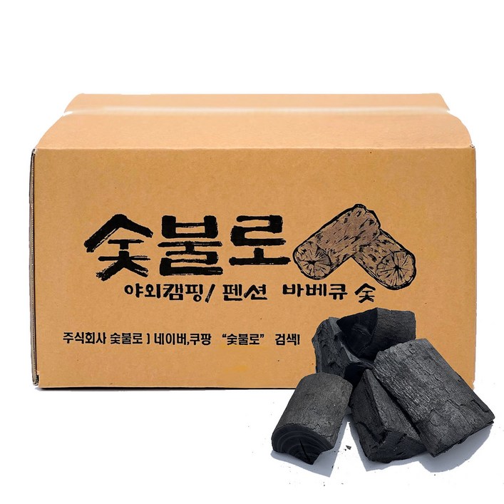 숯불로 바베큐 참숯, 숯불로, 5kg, 1박스