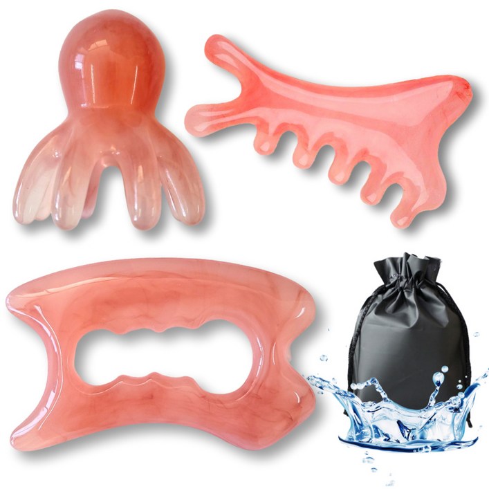 SWAYDEN 괄사 3종세트 두피 얼굴 승모근 종아리