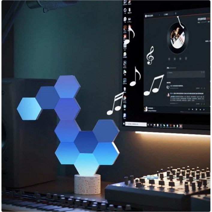 Cololight 컬러라이트 베이직 키트 인테리어 무드등 데스크 라운지조명 블루투스 벽 LED 스마트 모듈식 조명 거실등