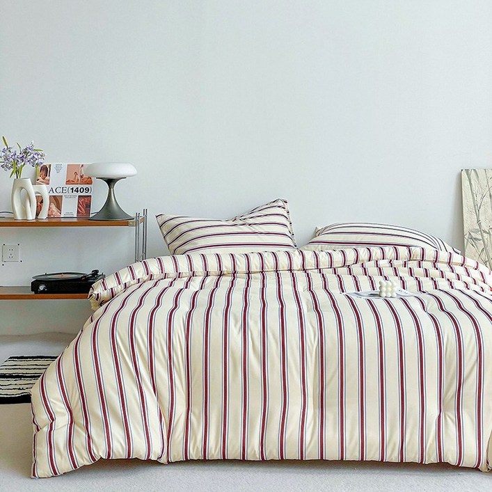 오텔르 어반 스트라이프 고밀도 바이오워싱 사계절 이불