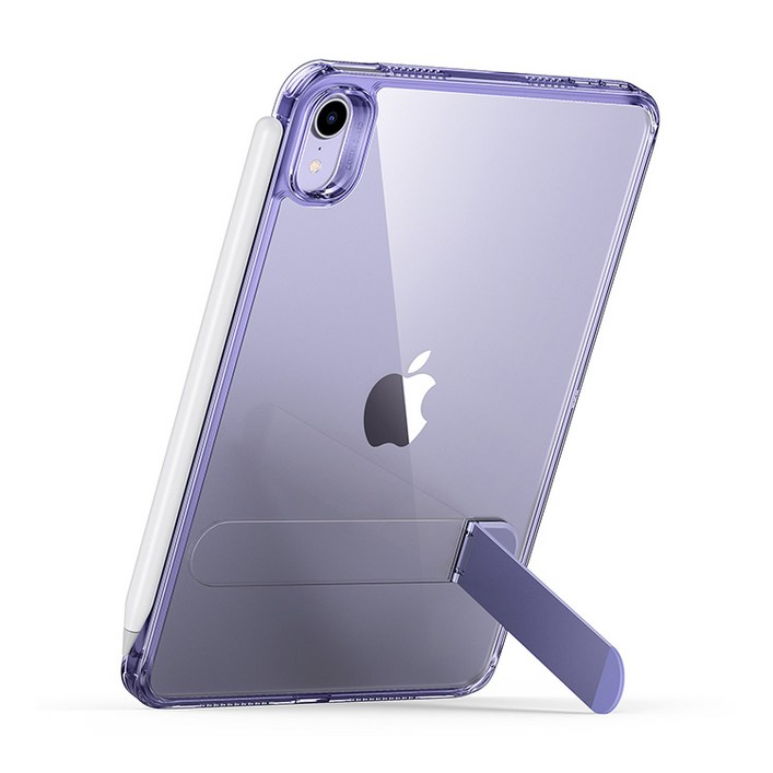 ESR 아이패드 거치대 부스트 킥스탠드 케이스, 클리어라벤더, 1개