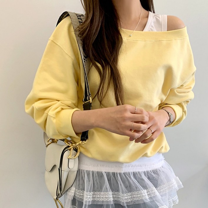 미아마스빈프레르 오프숄더 맨투맨