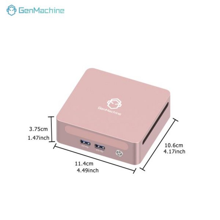 젠머신 라이젠 7 6800U DDR5 24G WIFI6 미니 PC 2.7GHz4.7GHz TDP 35W 윈도우 11 게이밍 컴퓨터