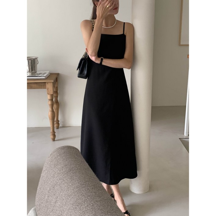 루어스룸 딥디크 가을 간절기 뷔스트에 스모크밴딩 하객룩 레이어드 뷔스티에 롱원피스