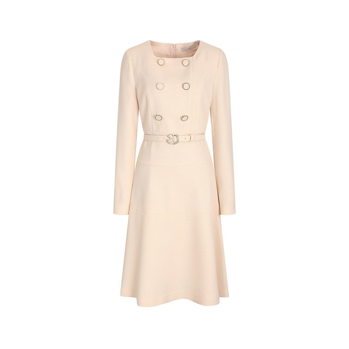 jj지고트 스퀘어넥 플레어 원피스 여성원피스 봄가을 간절기