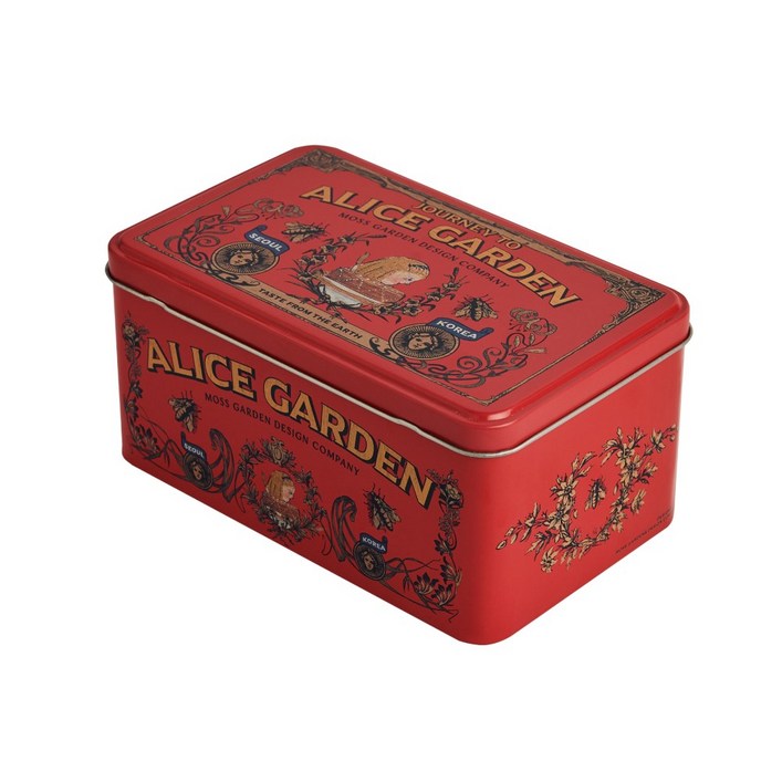 [모스가든1919] 사각 틴 케이스_3type, 1개, 앨리스가든