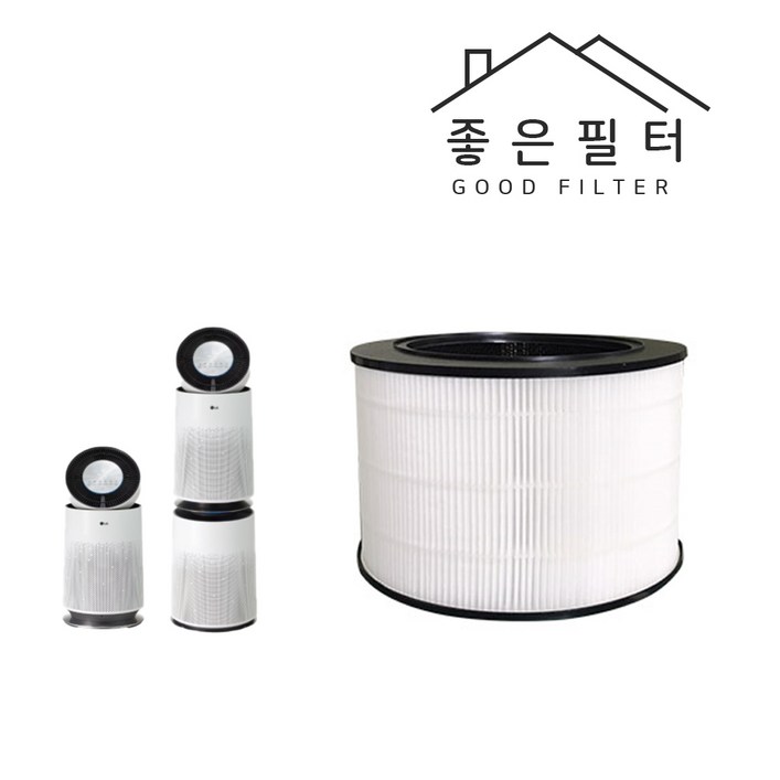 AS107DWE 필터 LG퓨리케어360 공기청정기 호환 탈취헤파필터, 1개, 탈취헤파필터