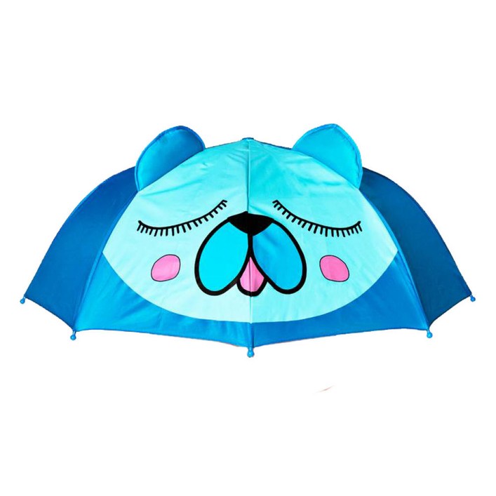 플라잉타이거 멍멍 야옹 어린이 팝업 우산 블루 60cm 1개