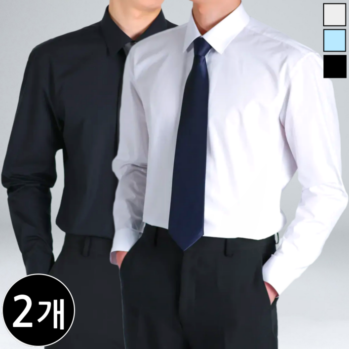 11 이브 구김없는 남성용 스판 정장 와이셔츠