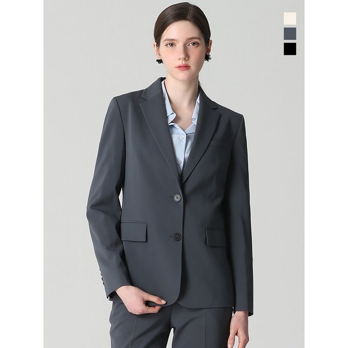 쉬즈미스 2SET 투버튼 베이직 재킷스트레이트 슬랙스 2종세트 택가격 496000원