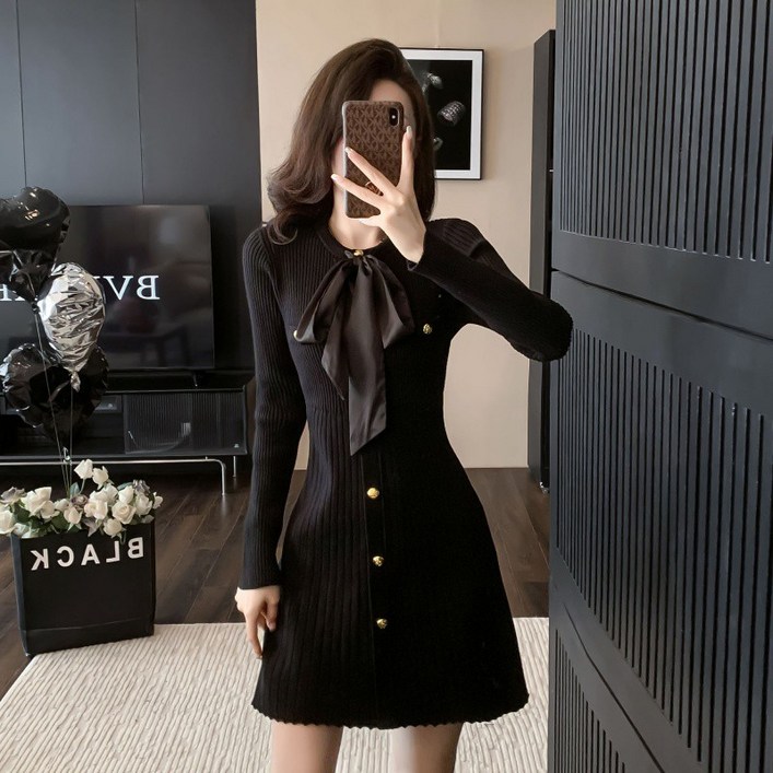 버클리본니트원피스