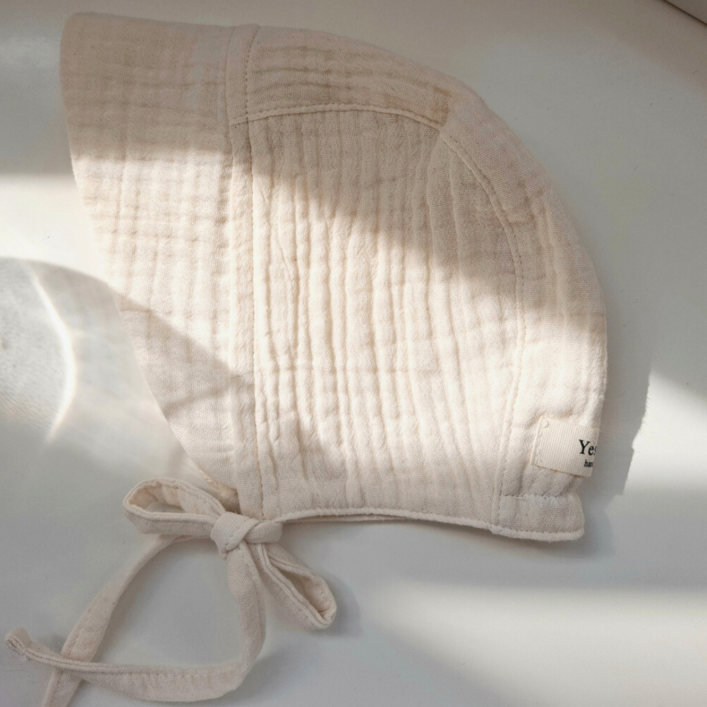 예스베베 사계절 아기 모자 거즈 보넷