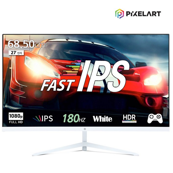 연말이벤트픽셀아트 PIXELART PA2718W 화이트 180Hz FHD Fast IPS 27형 모니터 일반, 68cm, PA2718W 연말이벤트픽셀아트 PIXELART PA2718W 화이트 180Hz FHD Fast IPS 27형 모니터 일반, 68cm, PA2718W