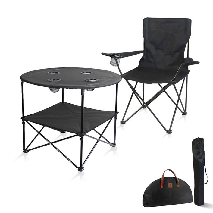 지오 초경량 캠핑용 미니 접이식 원터치 테이블 캠핑테이블+전용파우치 간이 식탁 차박 낚시 블랙 야외 글램핑 - 쇼핑앤샵