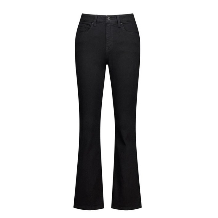 25년 게스 여성 기모 슬림 부츠컷 청바지 블랙