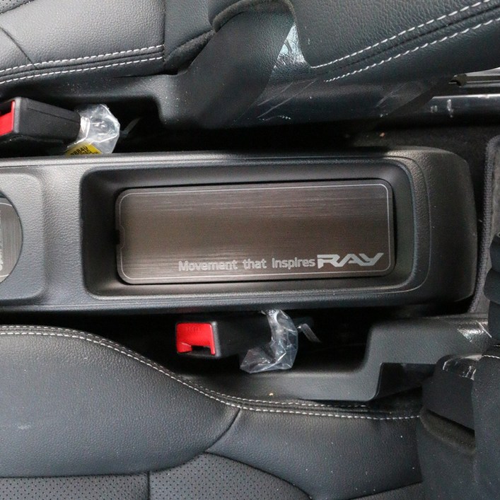 디디앤카 더뉴기아 레이 몰딩 1열 컵홀더 패드 액세서리 용품 호환, 02.1열컵홀더 카본