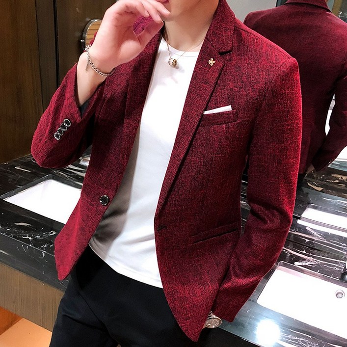 본정장 맨잇슈트 남성정장세트 27613 봄 트렌드 패션 시티 라이트 비즈니스 신사 캐주얼 작은 정장 코트 남