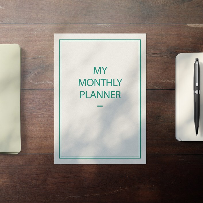 보아스넷 2025년 클래식 감성 먼슬리 플래너 월간 연간 스케줄 일정관리 노트 다이어리 A4, 1개