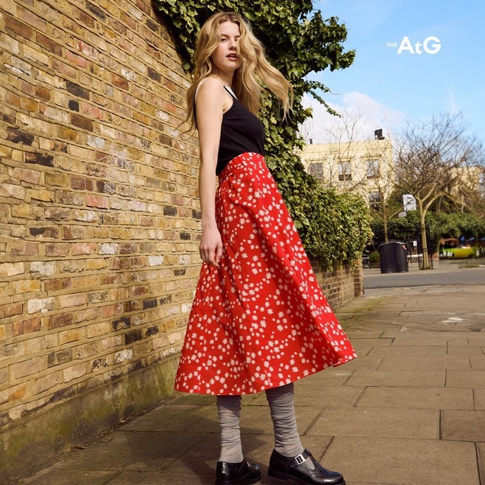 더엣지 25SS 바이에딧 콜라보 데이지 롱 스커트 834227