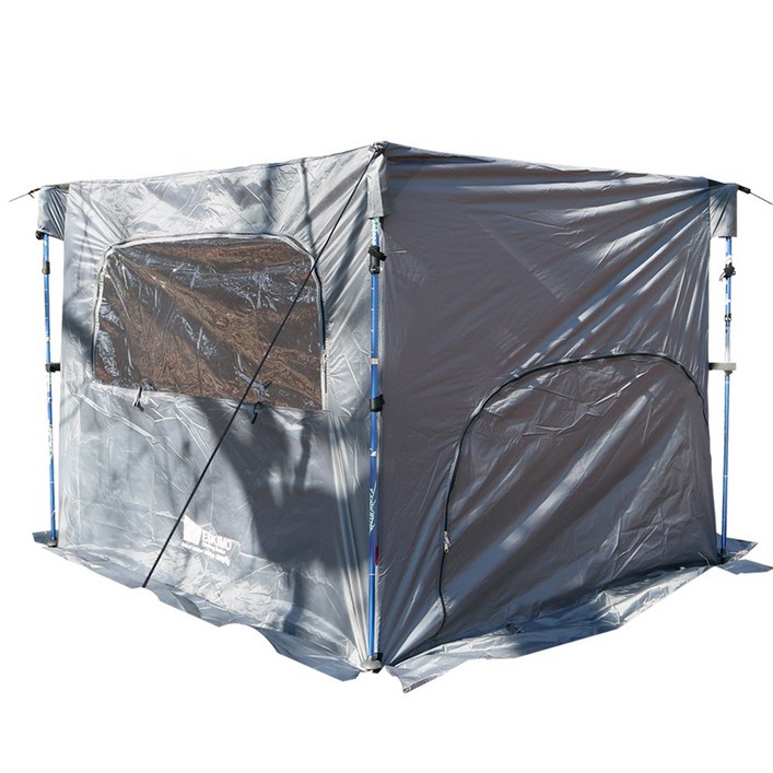 캠프플라이 등산용 쉘터 특대형 대형 중형 등산쉘터 바람막이쉘터 쉘터텐트 바람막이텐트 등산 낚시 캠핑, 그레이