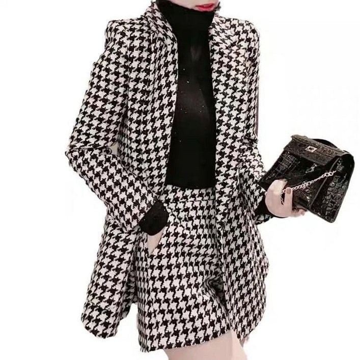 체인지쉬 change she 여성 서양풍 패션 반바지 투피스 정장 상하의 세트