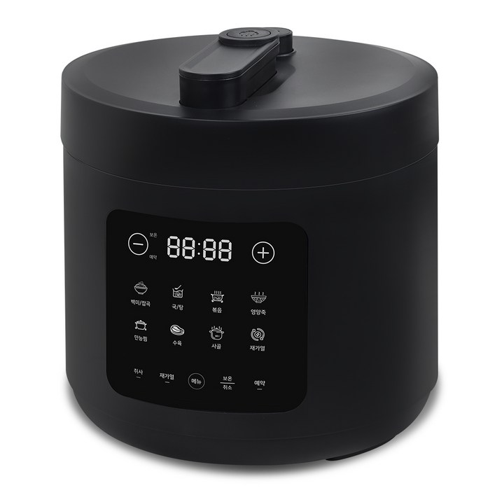대웅 10인용 전기 압력밥솥 찜요리 죽 잡곡밥 멀티 만능 밥솥 2종 택 1, 블랙