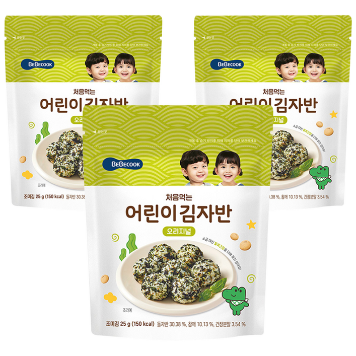 베베쿡 처음 먹는 어린이 김자반