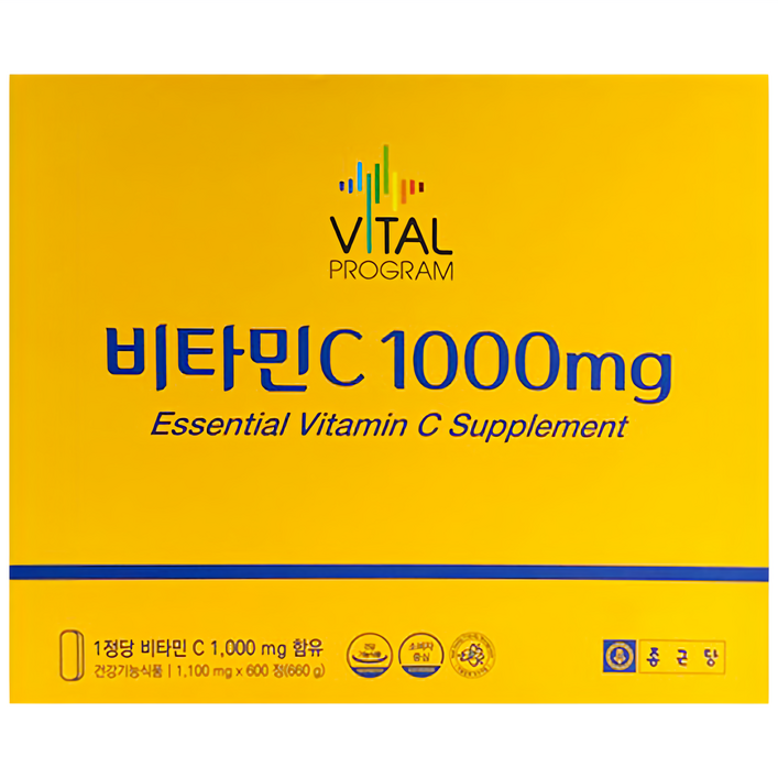 바이탈프로그램 비타민C 1000mg, 600정, 1개