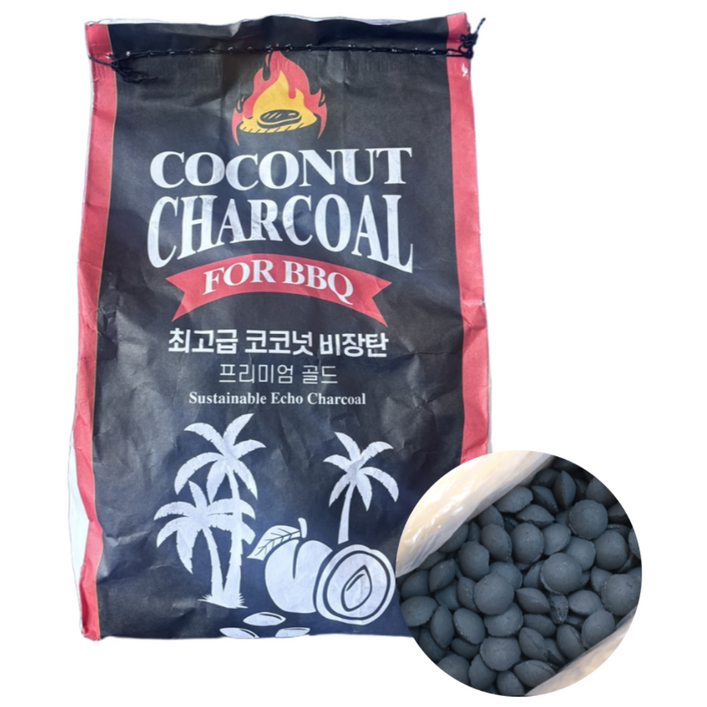 맛소풍  캠핑용 코코넛 조개탄 천연 숯, 1kg, 2kg