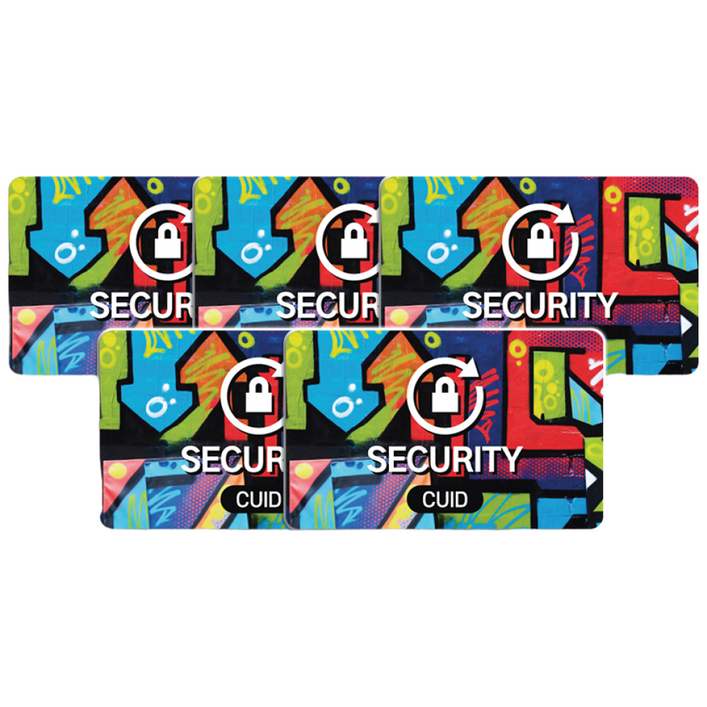 RFID PVC CUID 스티커 태그 도어락 공동현관 복사 출입, 5개, CUID PVC 사각 디자인 5개 No.6P