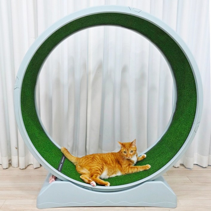 MAAH 고양이 간단조립 ABS 런닝 캣휠, 1개, 민트그레이