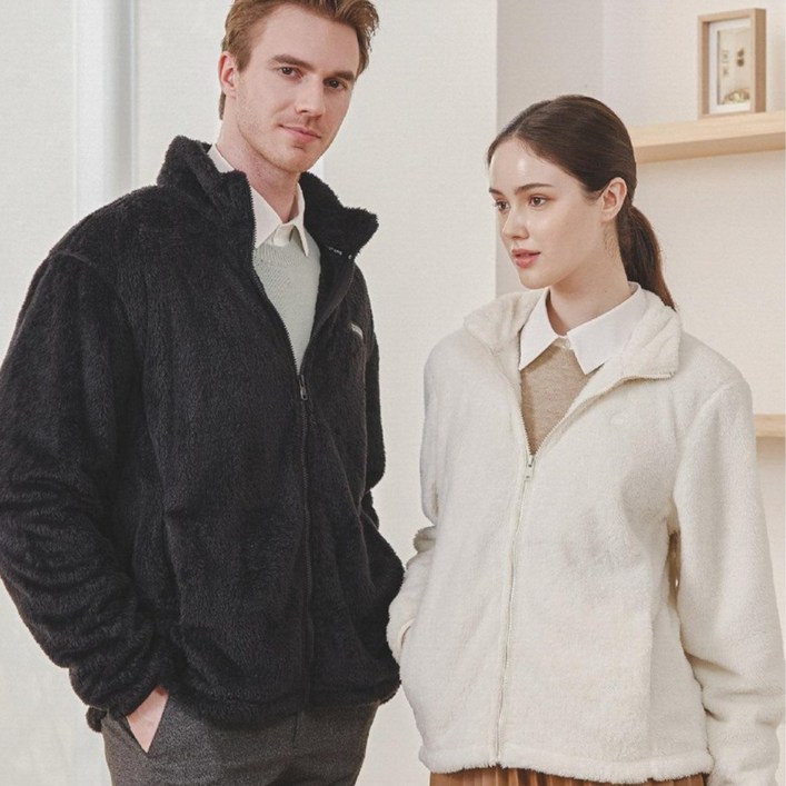스케쳐스 남자 여자 보아털 양털 융털 후리스 플리스 집업 자켓 2종 세트