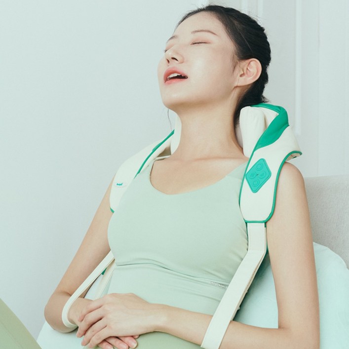 바디릿 25년 최신형 무선 승모근 목어깨 마사지기 온열 강도조절 등 다리 복부 안마기, BLA1001, 단일 색상