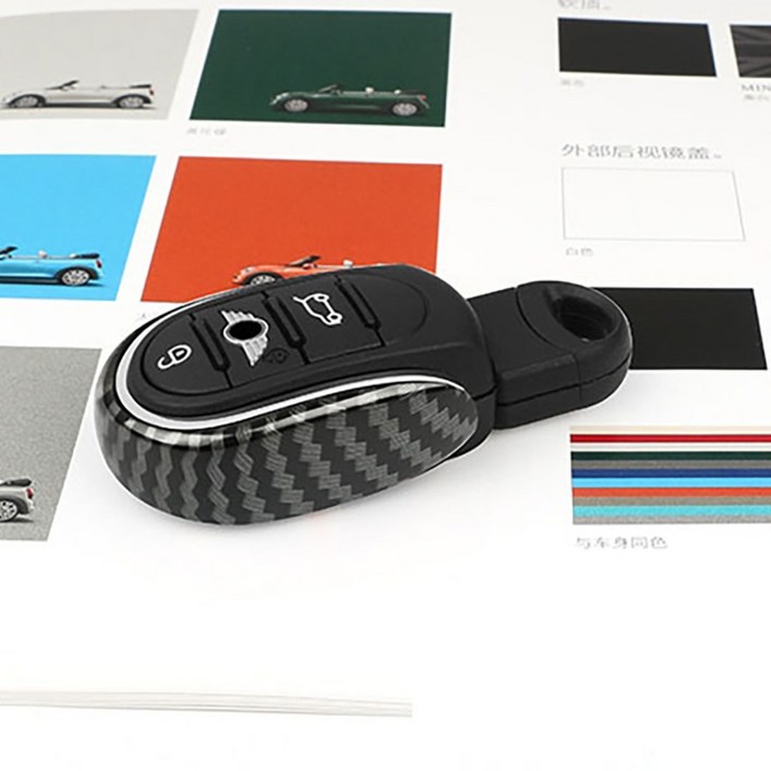 [ 도우팩토리 ]미니쿠퍼 슬림 키케이스 키캡, F바디 전용, 6가지 디자인, 카본