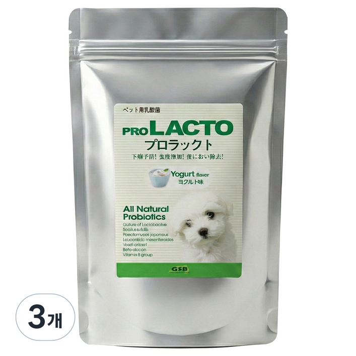 프로락토 요거트 대용량 300g 강아지 장건강 유산균, 3개, 장건강유산균, 300회분