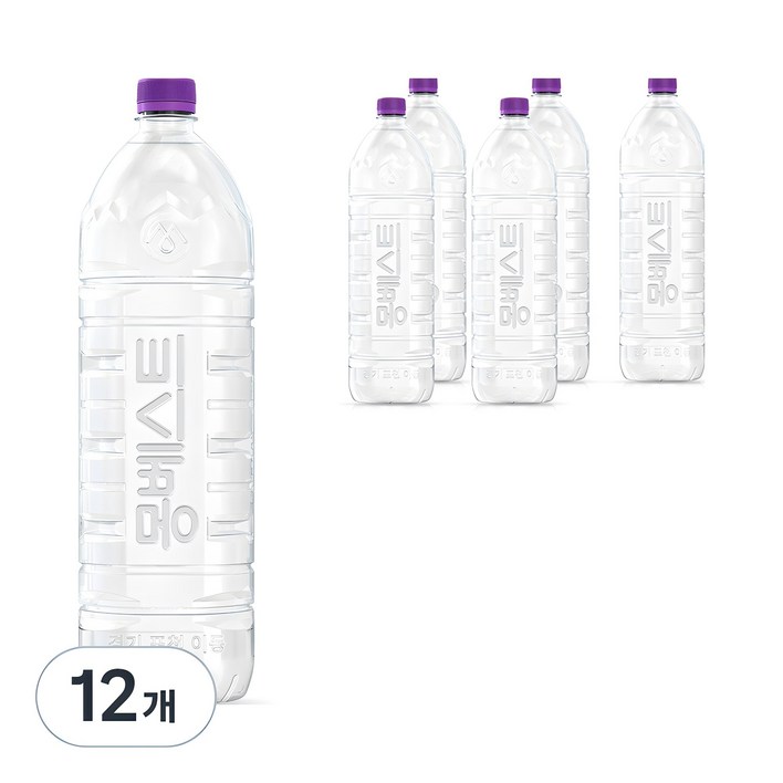 몽베스트 위드어스 무라벨 생수, 2L, 12개