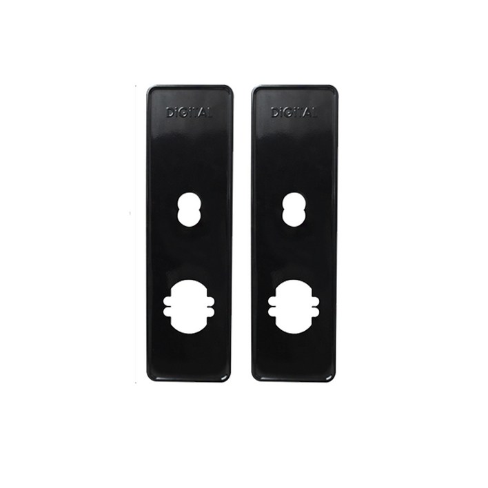 키키 디지털도어락용 표준보강판 2p 블랙