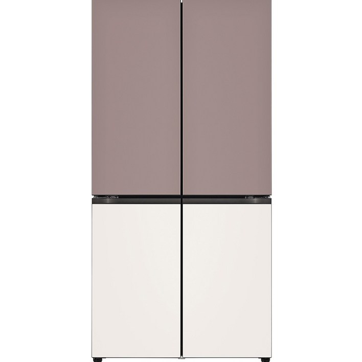 [색상선택형] LG전자 디오스 오브제컬렉션 4도어 냉장고 글라스 베이직 870L 방문설치