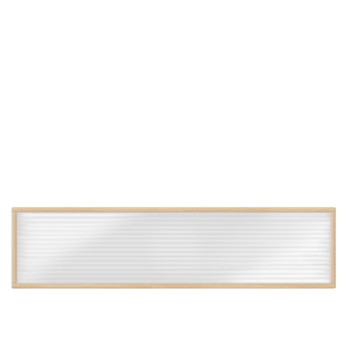 타공판닷컴 클리어 아일랜드 폴리카보네이트 파티션 가로 1200 x 120 x 300 mm, 네츄럴프레임, 투명패널