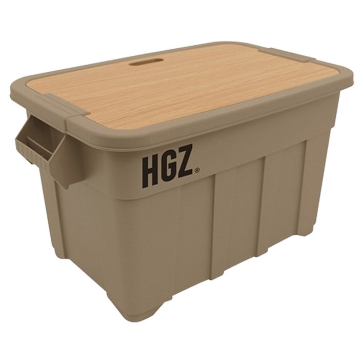 하이그라운즈 캠핑 캐스터 카고 박스 75L 우드 상판 세트 하이그라운즈 캠핑 캐스터 카고 박스 75L 우드 상판 세트
