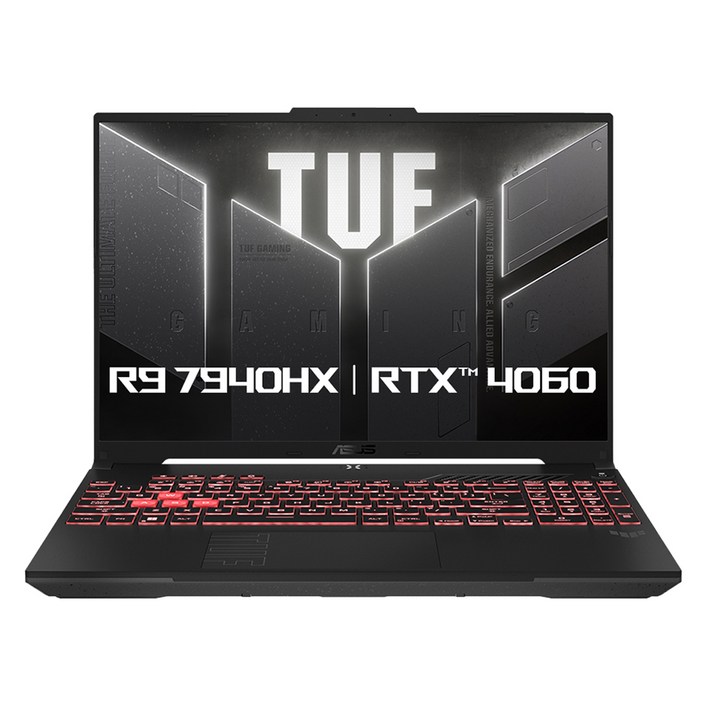 에이수스 2024 TUF 게이밍 A16 라이젠9 라이젠 7000 시리즈 지포스 RTX 4060, Mecha Gray, FA607PVQT076, 1TB, 16GB, Free DOS