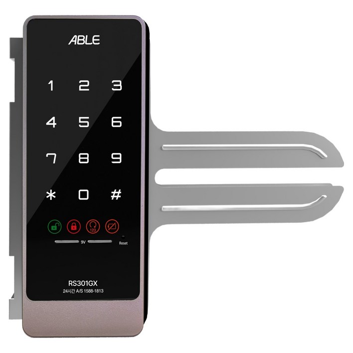 에버넷 에이블 유리문 번호전용 도어락