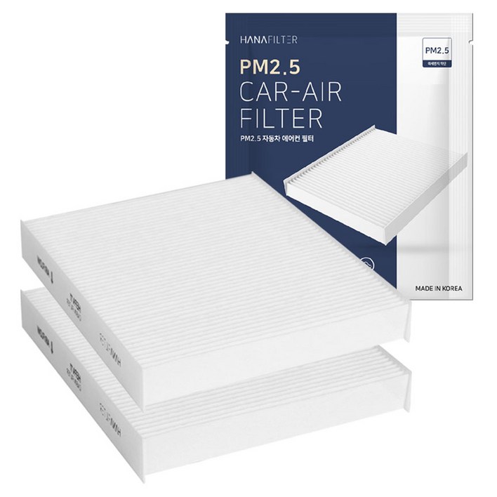 하나필터 PM2.5 자동차 에어컨 필터 2p 싼타페 DM 12년15년