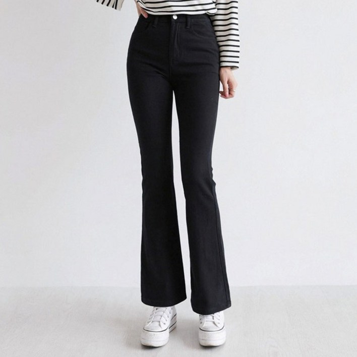 앤드스타일 여성용 롱숏 기장 딱맞진 No 11 3D입체 인밴딩 스판 부츠컷 팬츠 264740