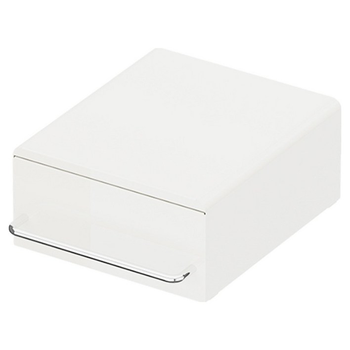 21세기트랜드 럼블 적층형 서랍형 미니 자석선반 주방 옷장 정리 철제수납함 상단, 화이트, 1개